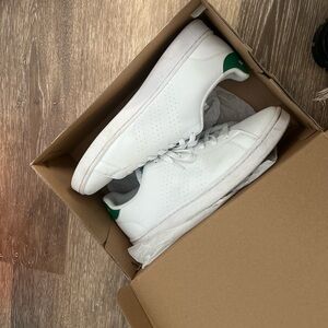 adidas White and Green Men's Sneakers